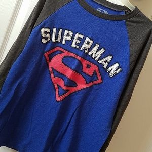 Boy's long sleeve Superman shirt